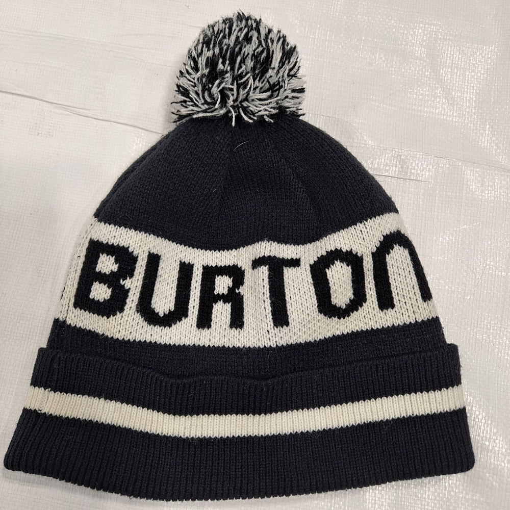 Burton Black And White Knit Hat